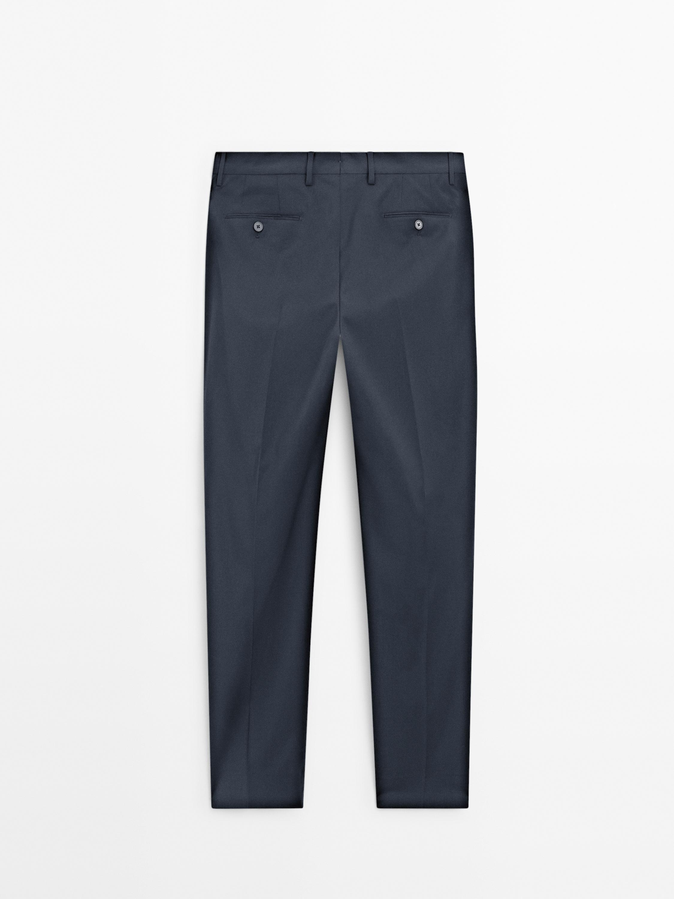 Cool wool suit pants
