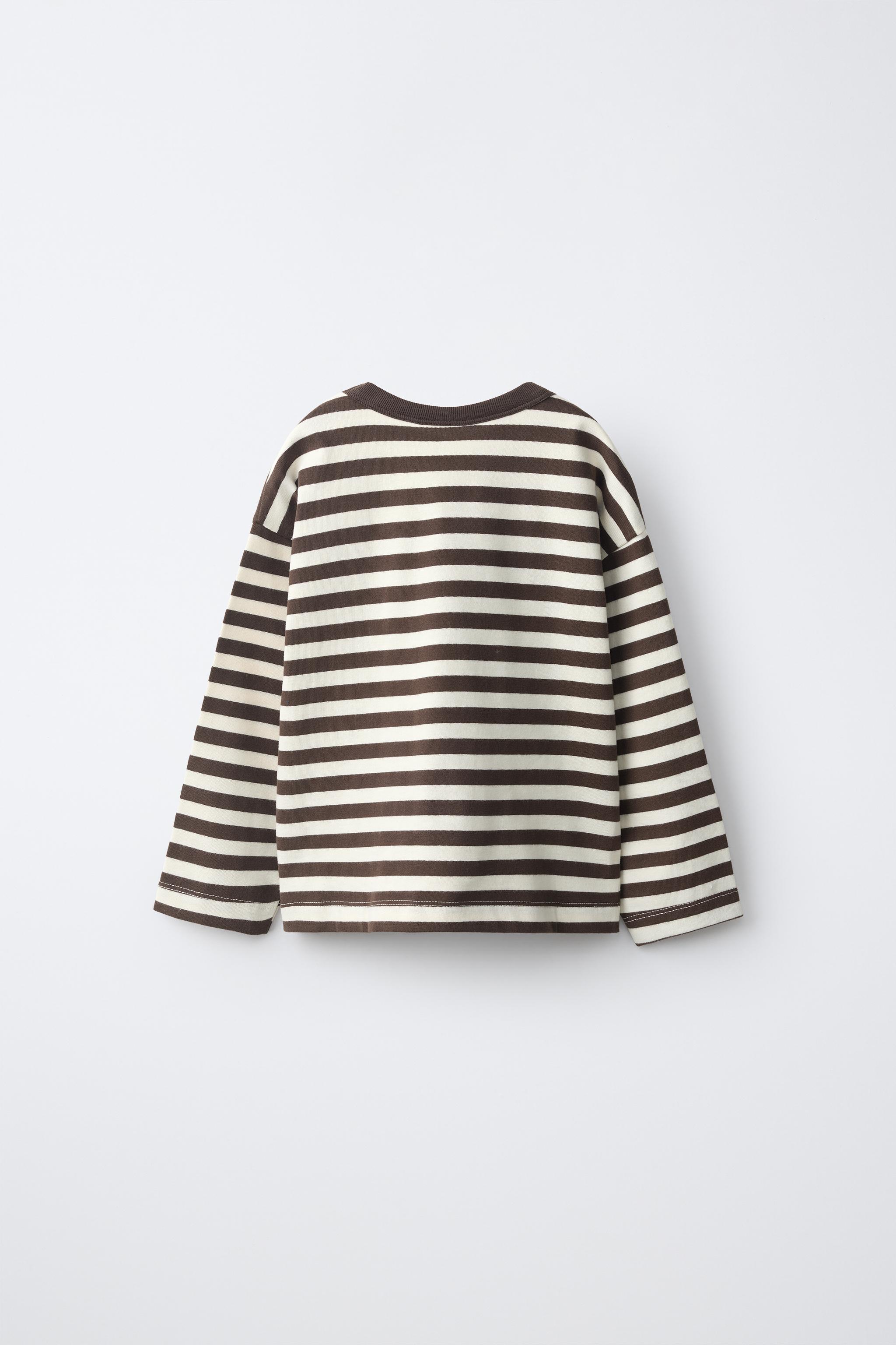 T-SHIRT IMPRIMÉ RAYURES FLOCK MICKEY MOUSE © DISNEY