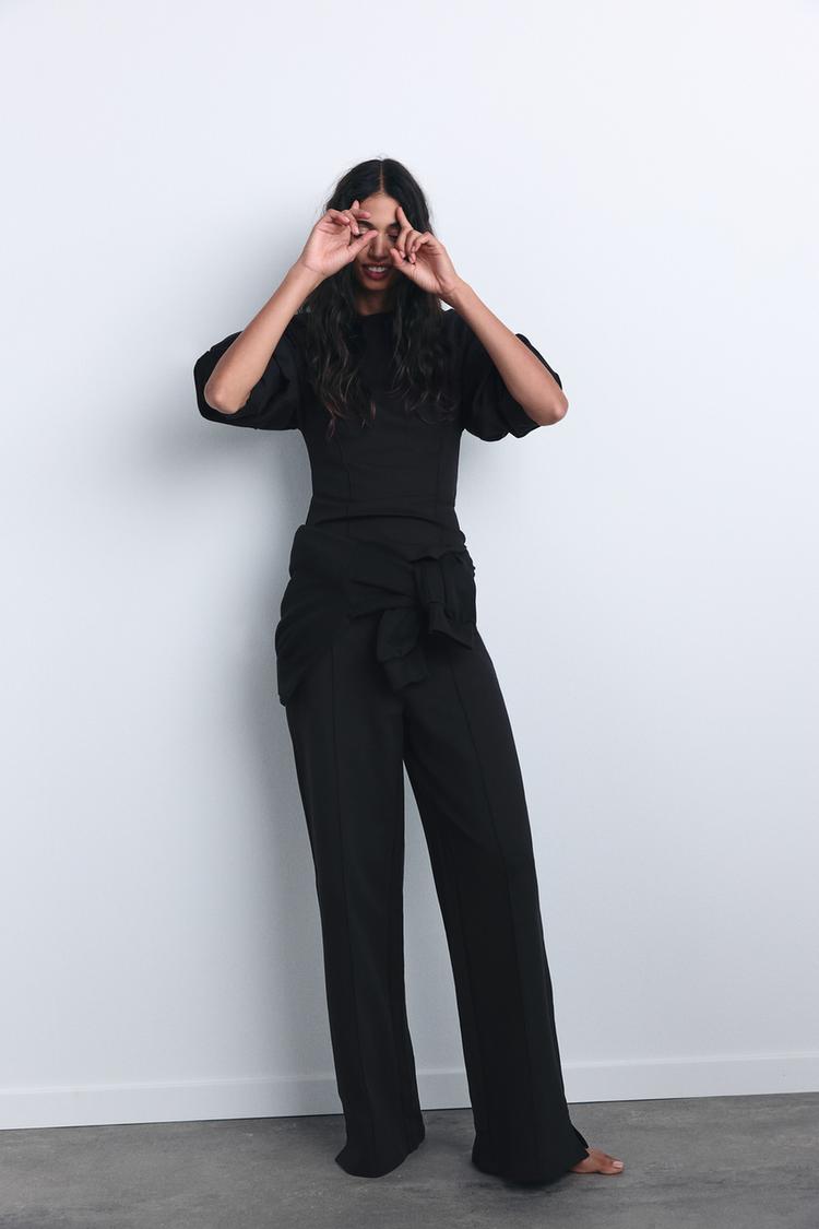 Zara Pantalones Piratas Negros Pantalones Piratas Premama