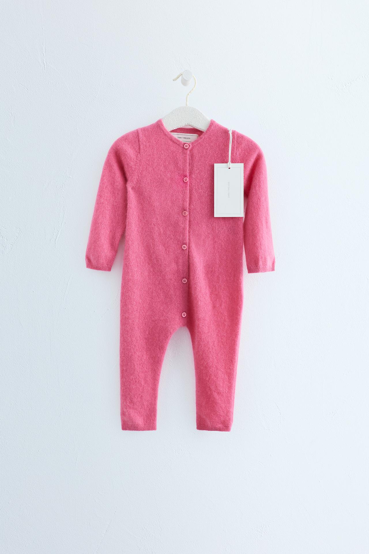 ZARA TIMELESS - 100% CASHMERE JUMPSUIT — Pink