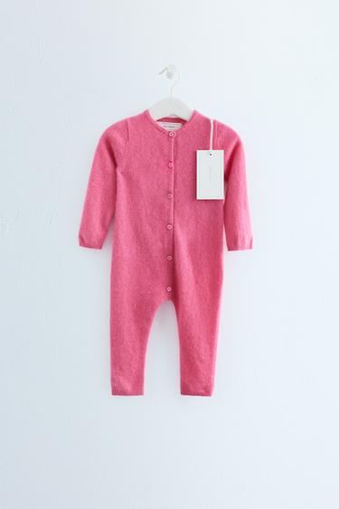 ZARA TIMELESS - 100% CASHMERE JUMPSUIT — Pink 1