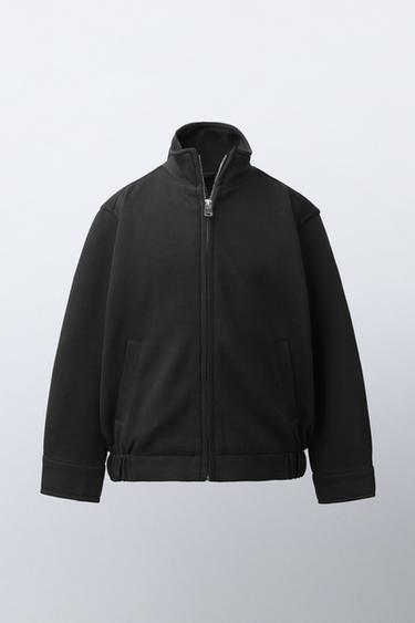 COMFORT BOMBERJAKKE - mellemgrå fra Zara