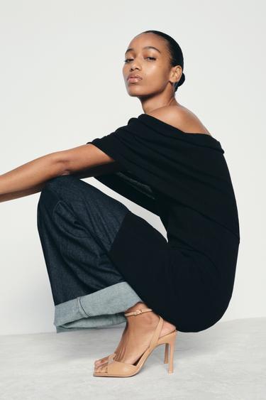 БОСОНОЖКИ С РЕМЕШКОМ НА ЩИКОЛОТКЕ — Бежевый от Zara