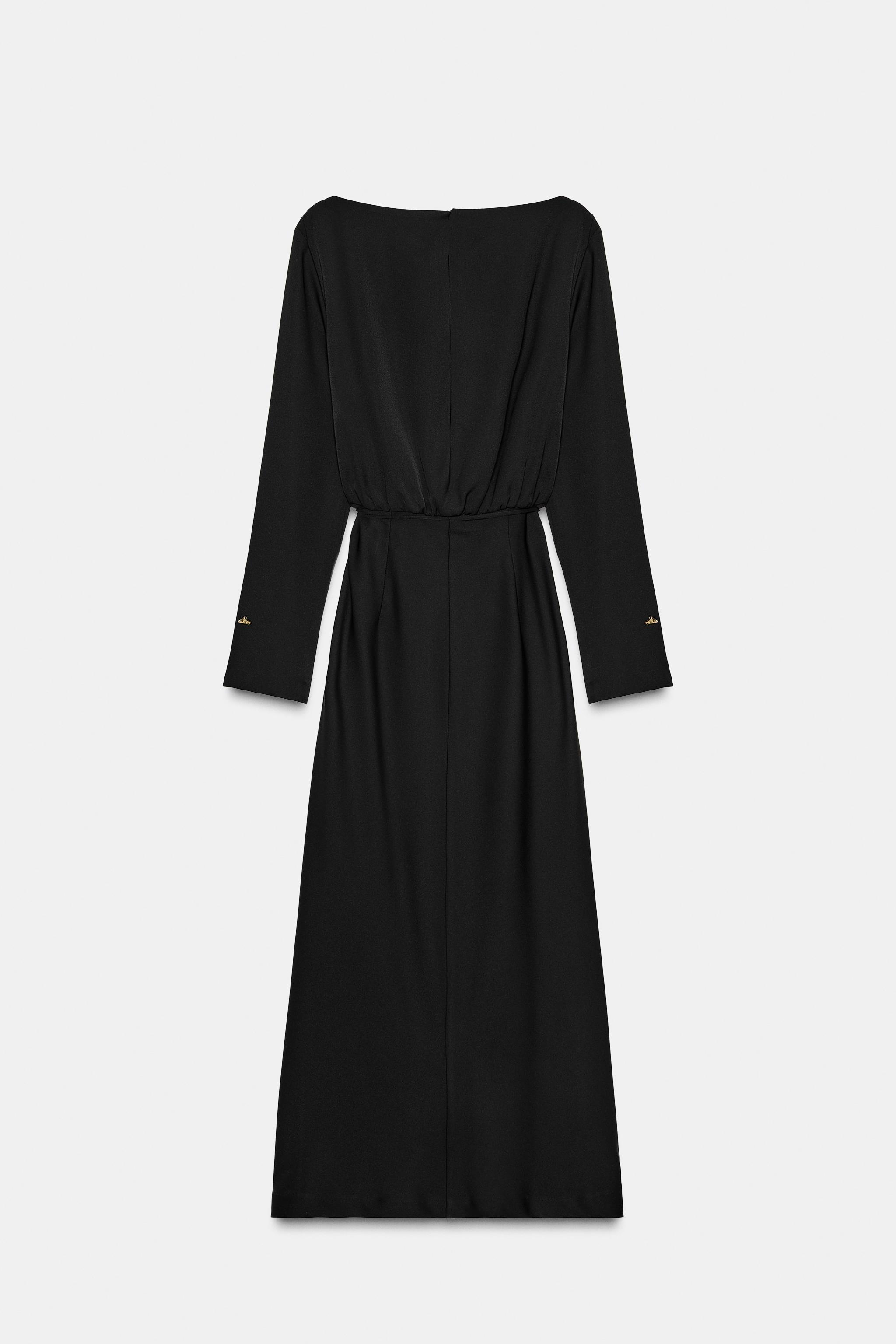 ワンピース 一部店舗限定/速乾性/洗える】モノトーンプリント ワンピース