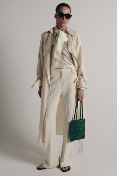 MINI RAFFIA TOTE BAG - Green by Zara