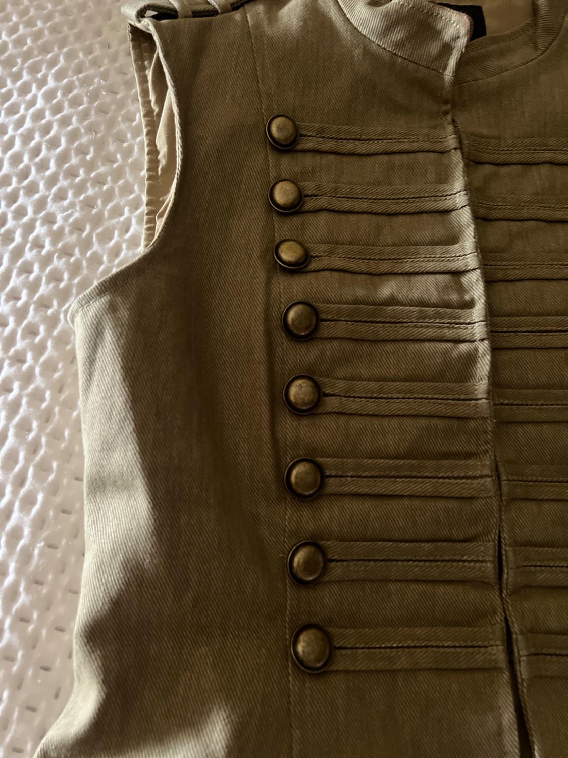 COTTON WAISTCOAT WITH MINI BUTTONS - Image 4