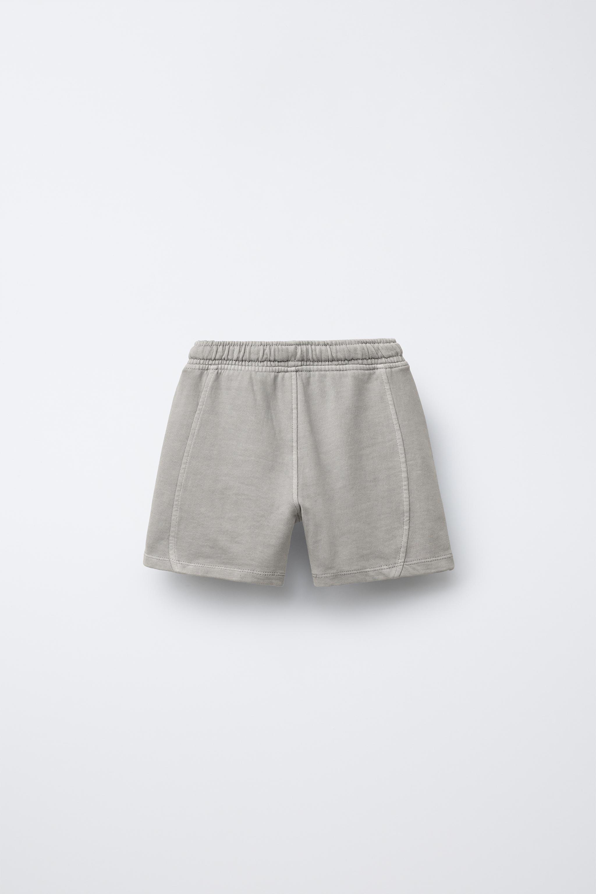 GARMENT DYE EMBROIDERED LOGO BERMUDA SHORTS - Beige | ZARA