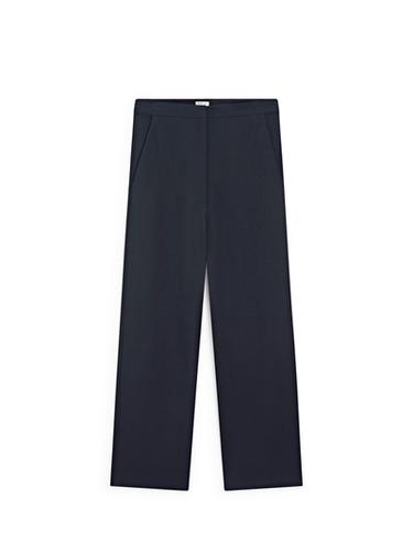 Pantalon droit fluide - STUDIO - Bleu marine de Zara