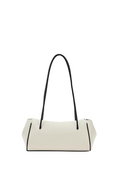 BOLSO DE HOMBRO ALARGADO - blanco de Zara