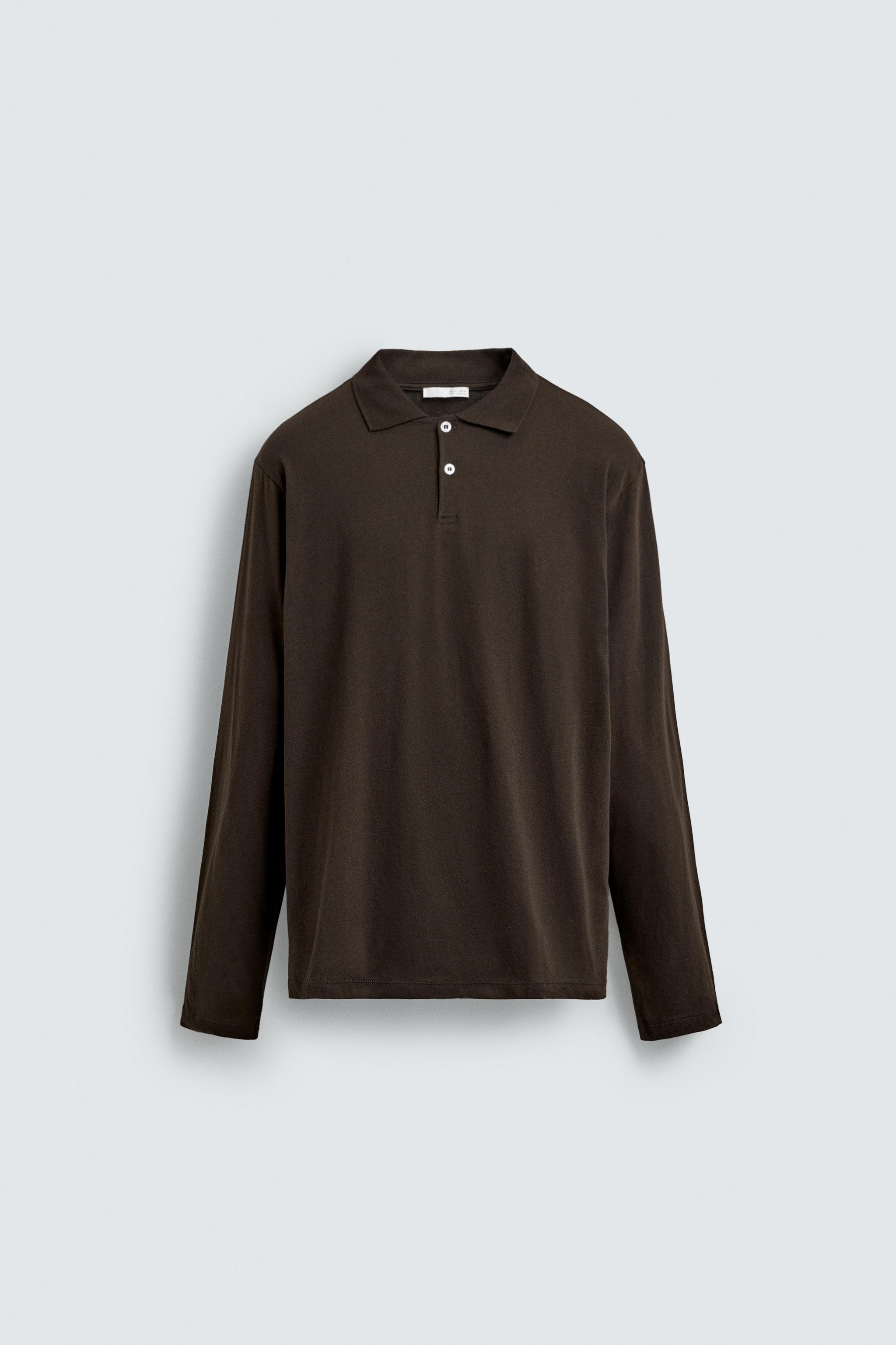 REGULAR FIT COTTON TEXTURED POLO