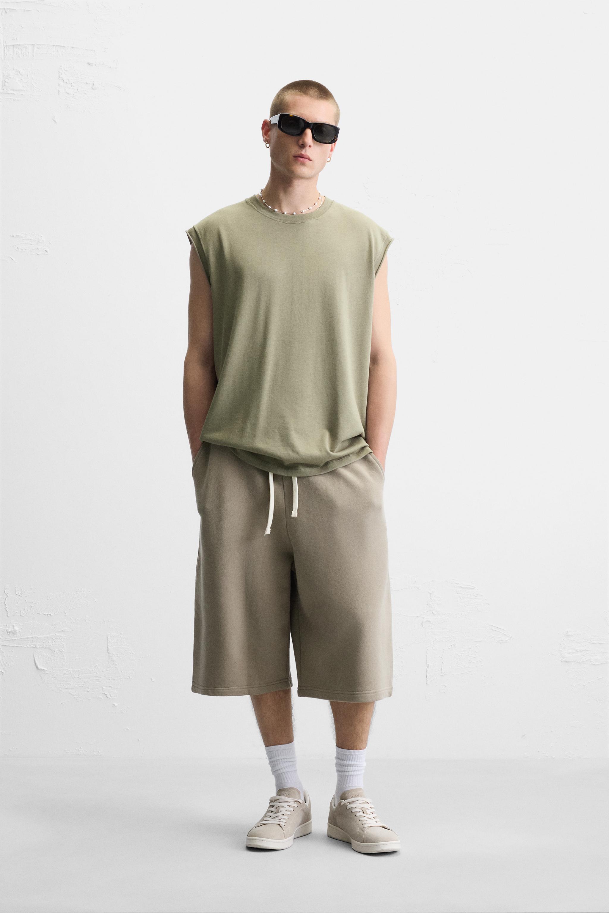 タンクトップ リラックスフィット - ダークカーキ | ZARA Japan