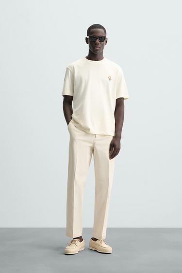 CAMISETA ESTAMPADO FOTOGRÁFICO COMBINADO - Blanco roto de Zara - Imagen 0