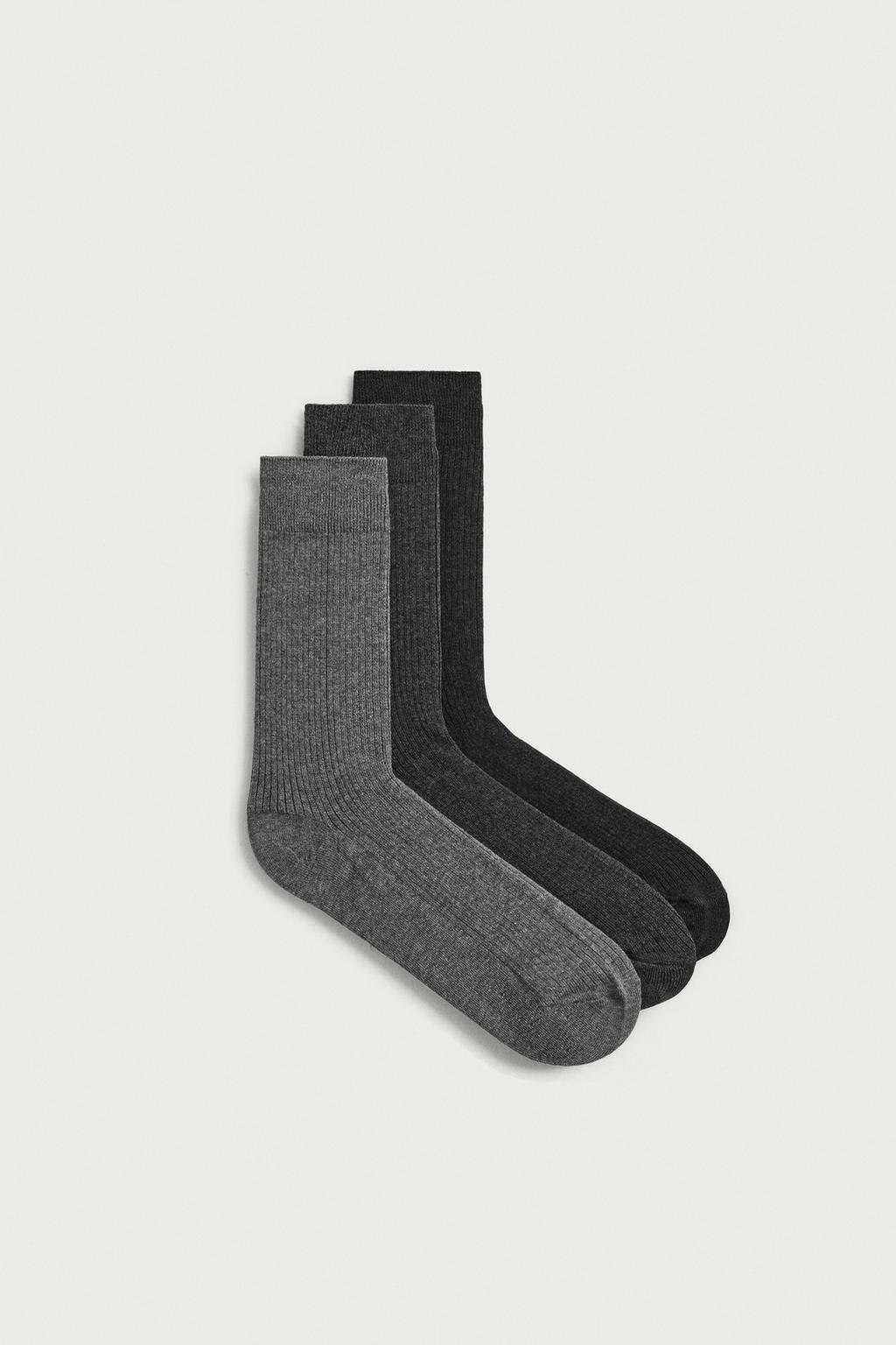 3-PACK OF RIB SOCKS