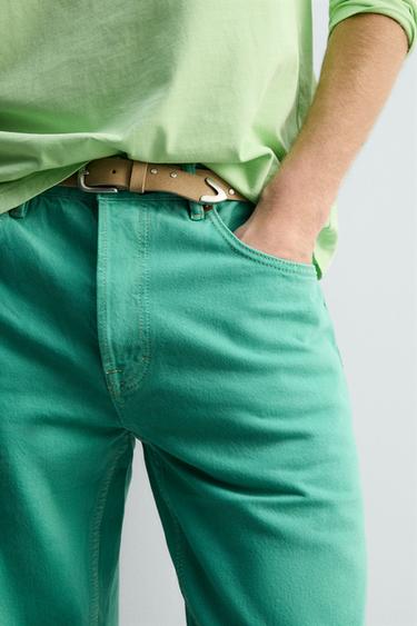 JEAN COUPE DROITE - Turquoise de Zara - Image 4