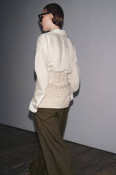 CHEMISE RAYURES ZW COLLECTION - Blanc / Noir de Zara - Image 2
