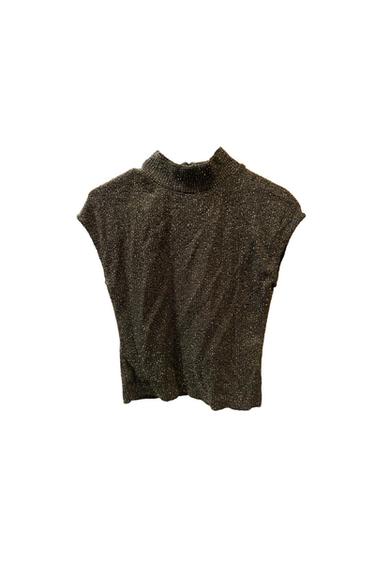 SHIMMERY GREEN/BLACK TOP.