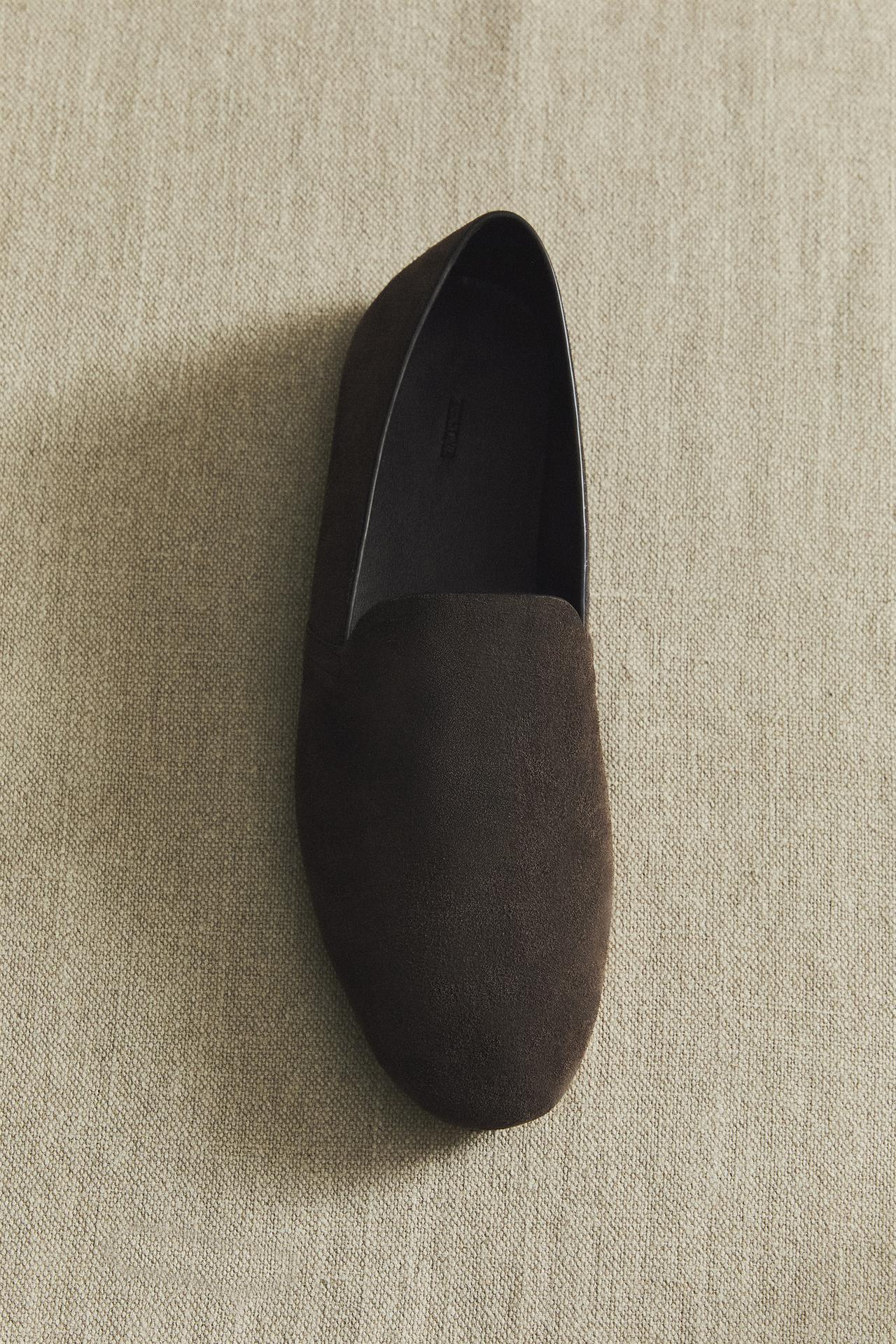 LEATHER MOROCCAN SLIPPERS — Khaki Green