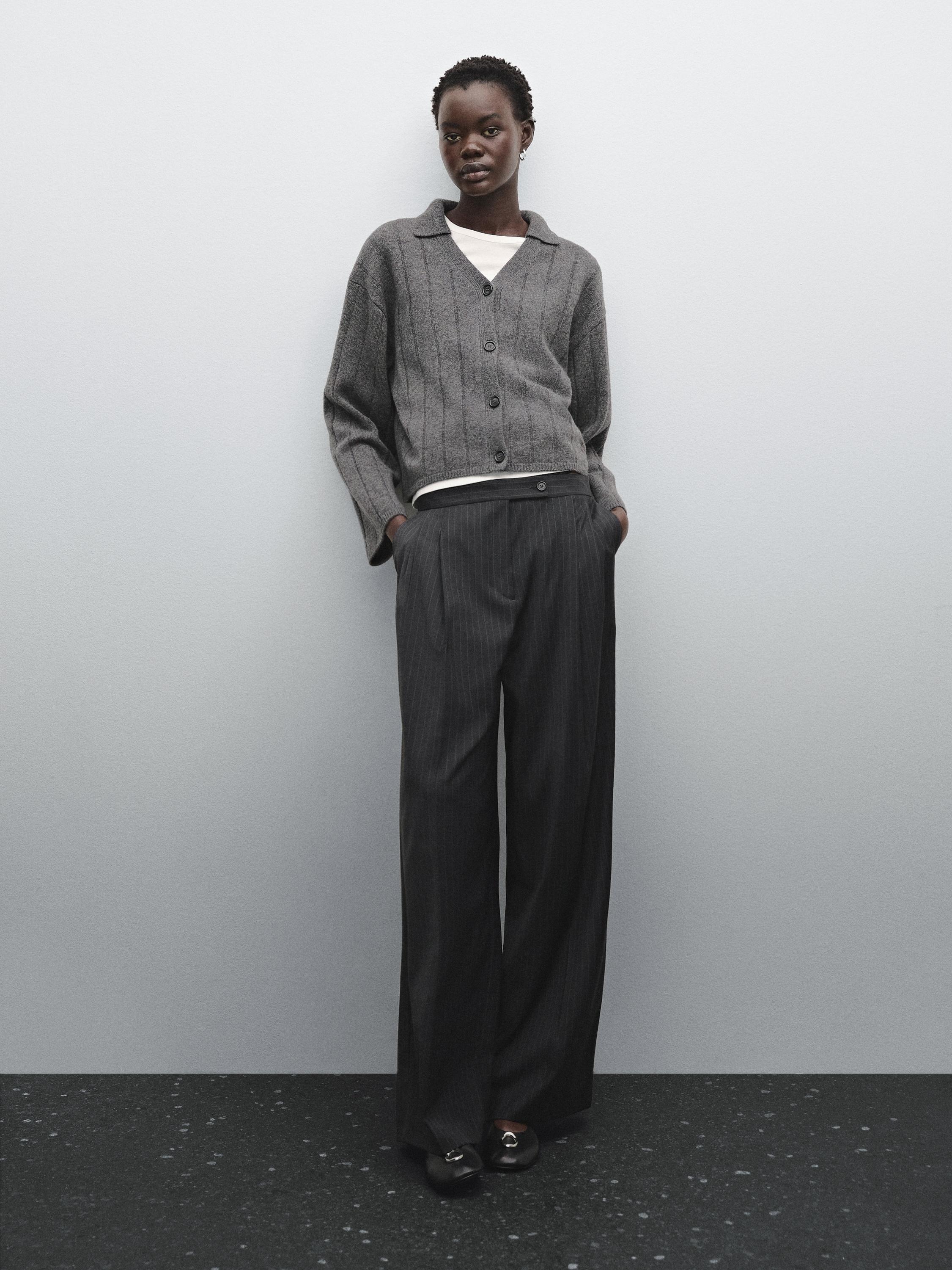 Knit cardigan with polo collar | ZARA United States Knit cardigan with polo collar | ZARA United States
