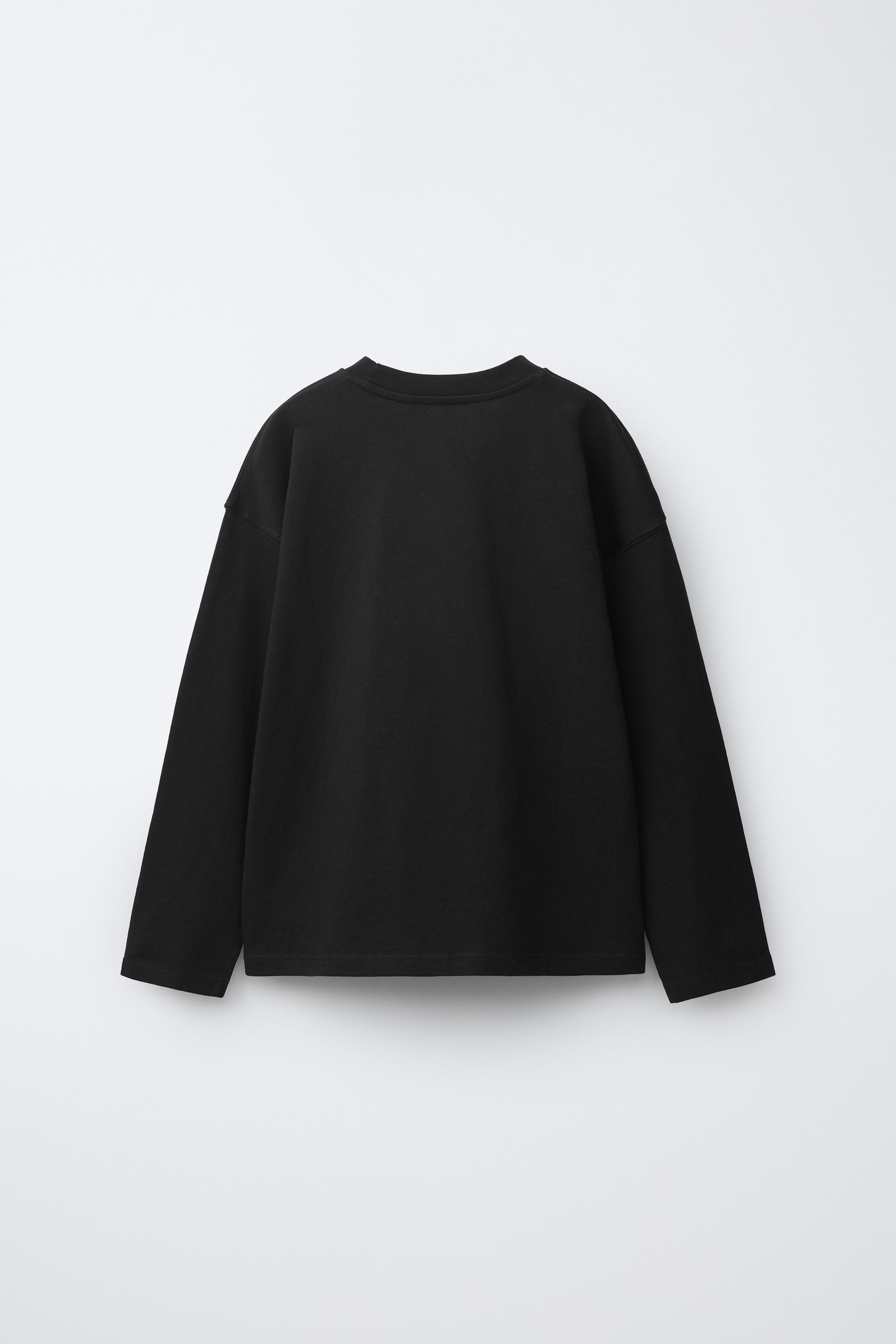 PLAIN T-SHIRT — Black