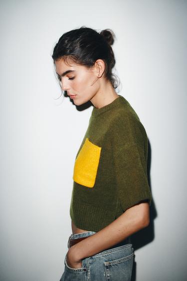 SHORT SLEEVE KNIT SWEATER - only one by Zara - Image 3