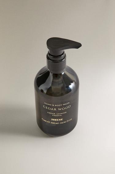 (500 ML) CEDAR WOOD HAND AND BODY SOAP — Sky blue 2