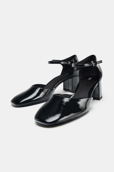 FAUX-PATENT MARY JANE SHOES - Black by Zara - Image 3