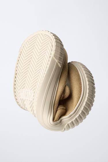 BAREFOOT TEXTILE SNEAKERS - Sand Brown by Zara - Image 2