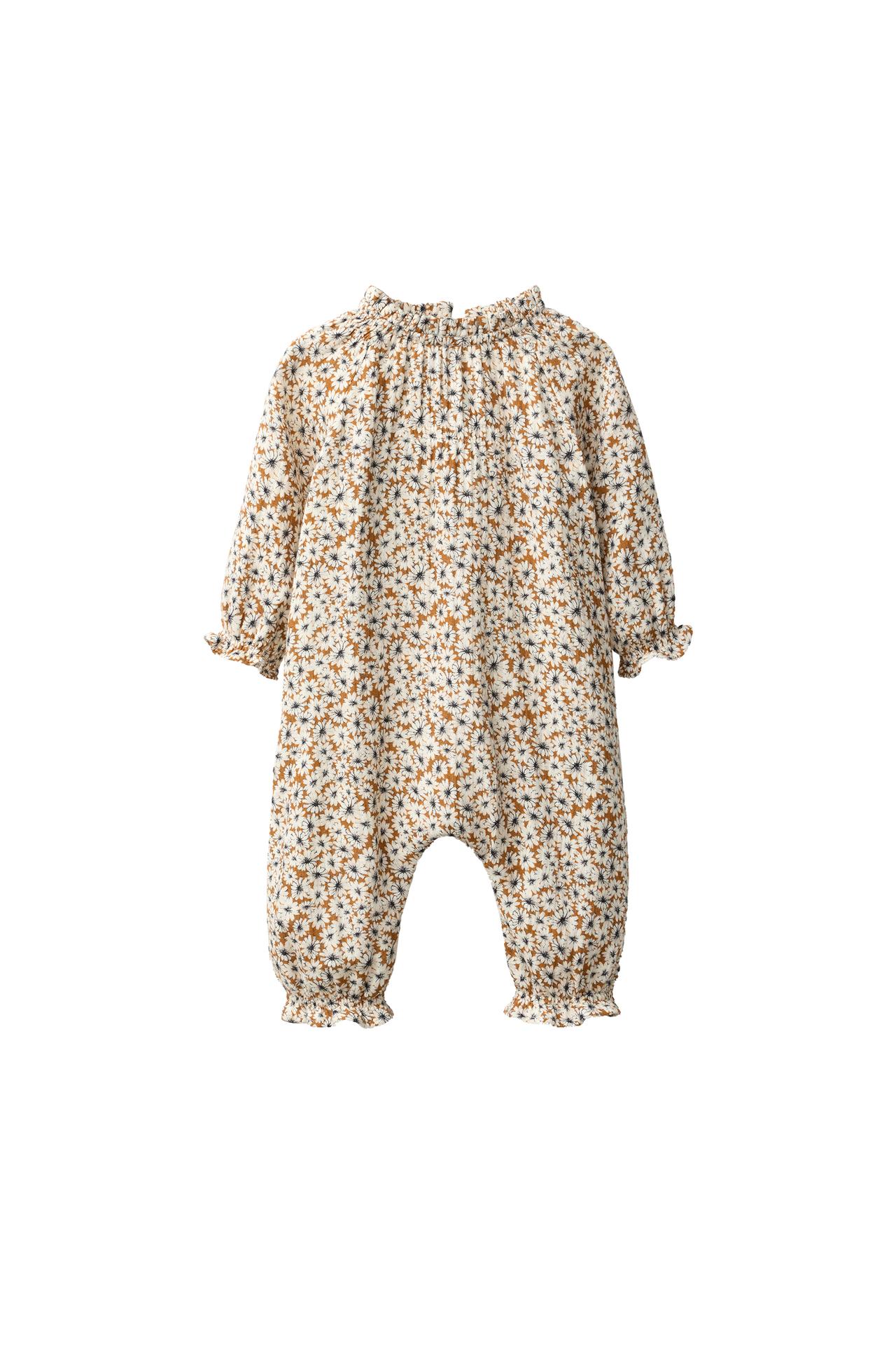 LONG FLORAL PRINT JUMPSUIT