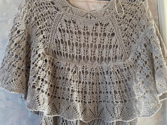 POINTELLE KNIT TOP WITH RUFFLE - Image 3