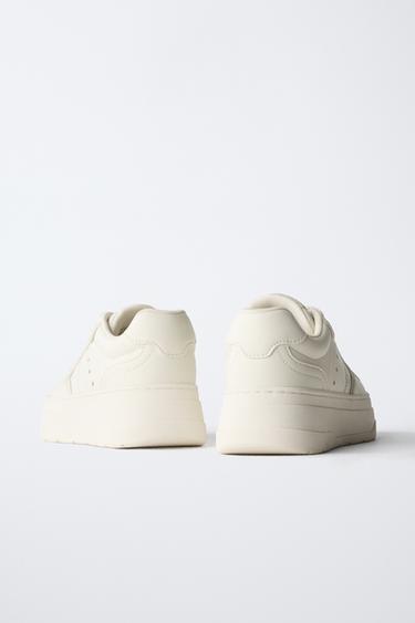 PLATFORM SNEAKERS - White by Zara - Image 5