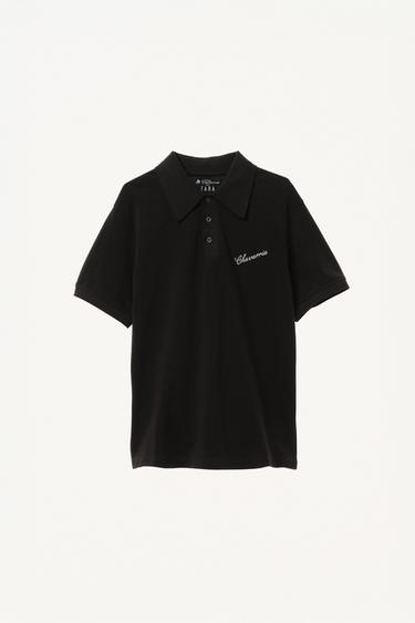 SLIM FIT POLO SHIRT WILLY CHAVARRIA X ZARA - Black by Zara