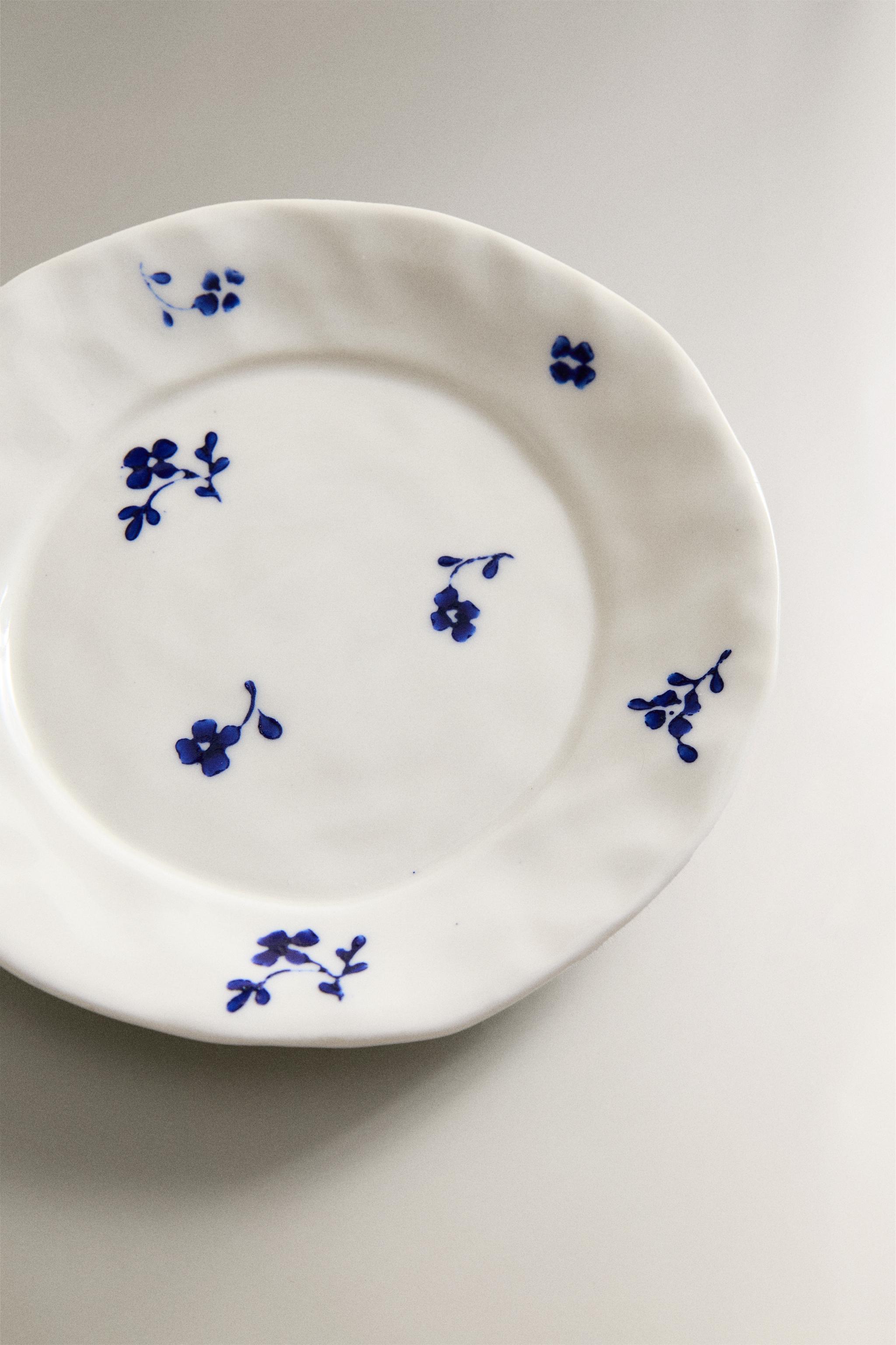 FLORAL PORCELAIN SIDE PLATE