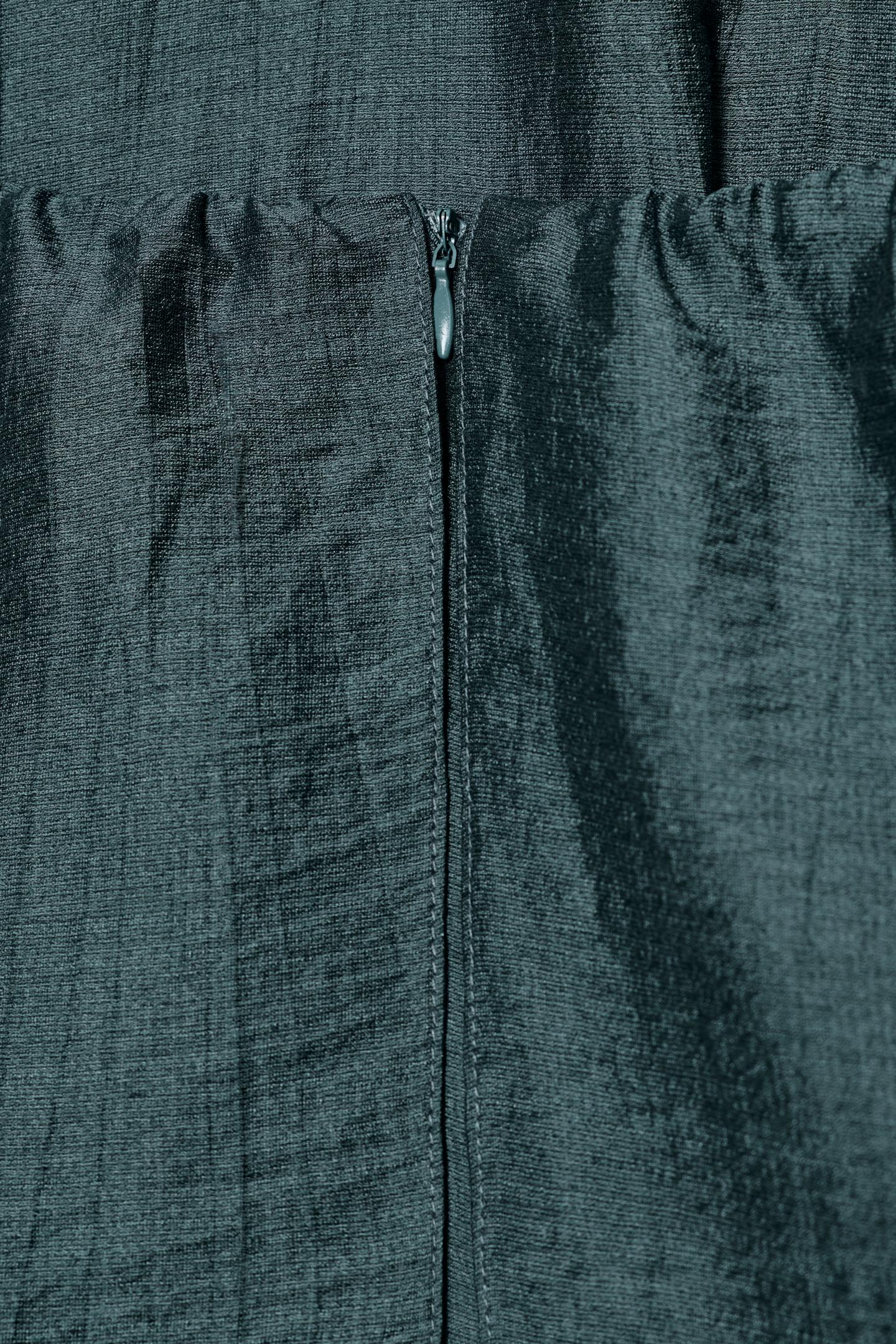 Женское платье Zara Linen Halter MIDI, цвет: Угольный серый — фото 10