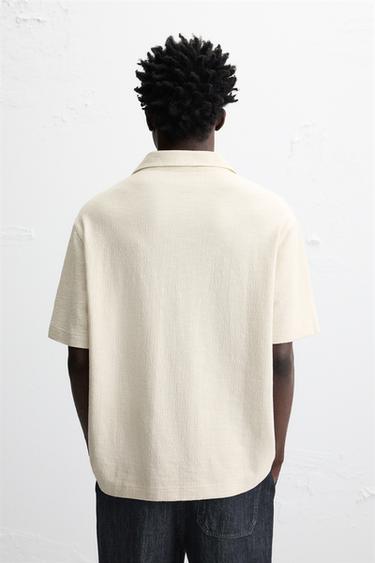CONTRAST PATCH SHIRT - Oyster-white by Zara - Image 2