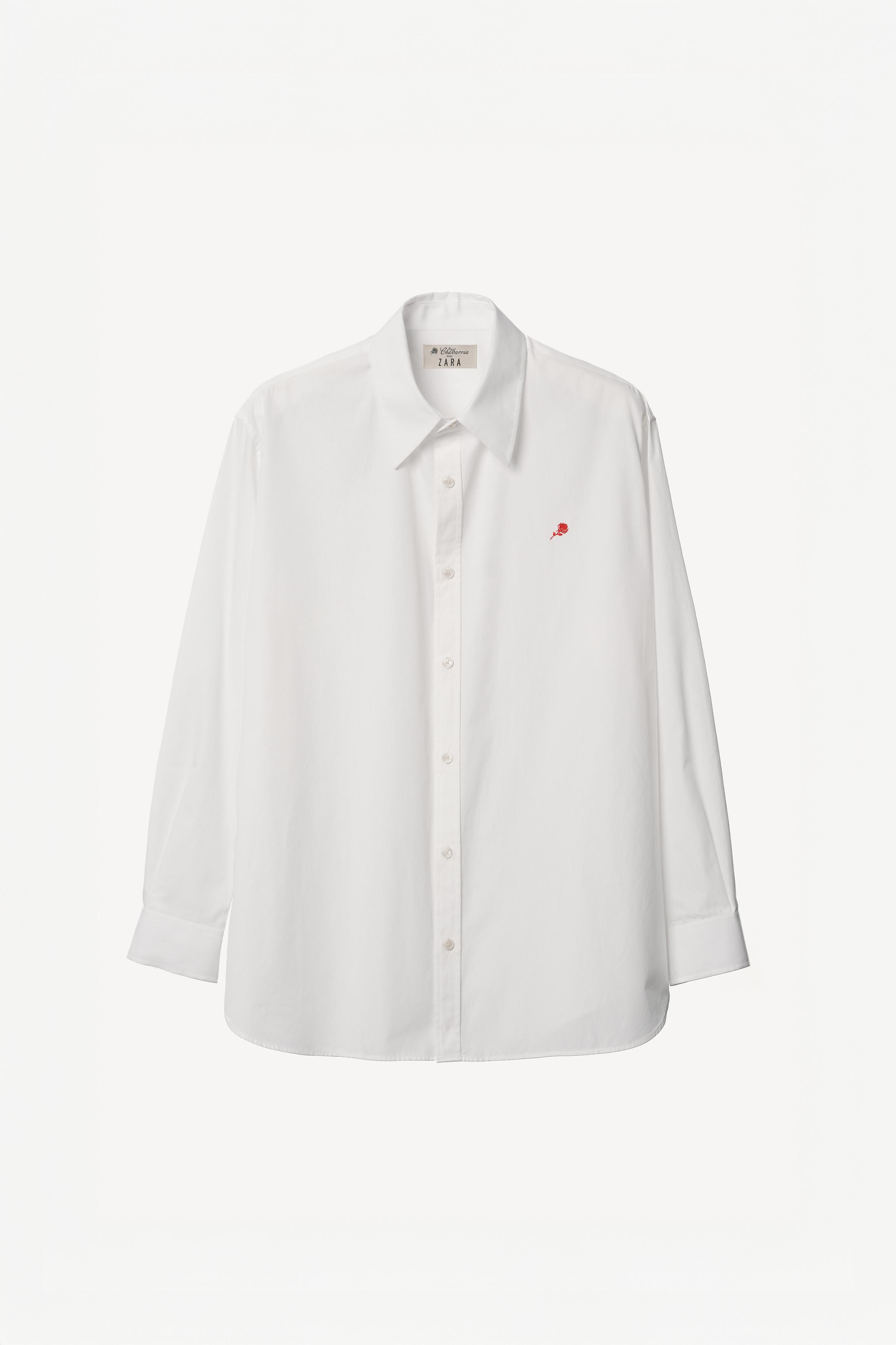 WILLY CHAVARRIA X ZARA リラックスフィットコットンシャツ - ホワイト