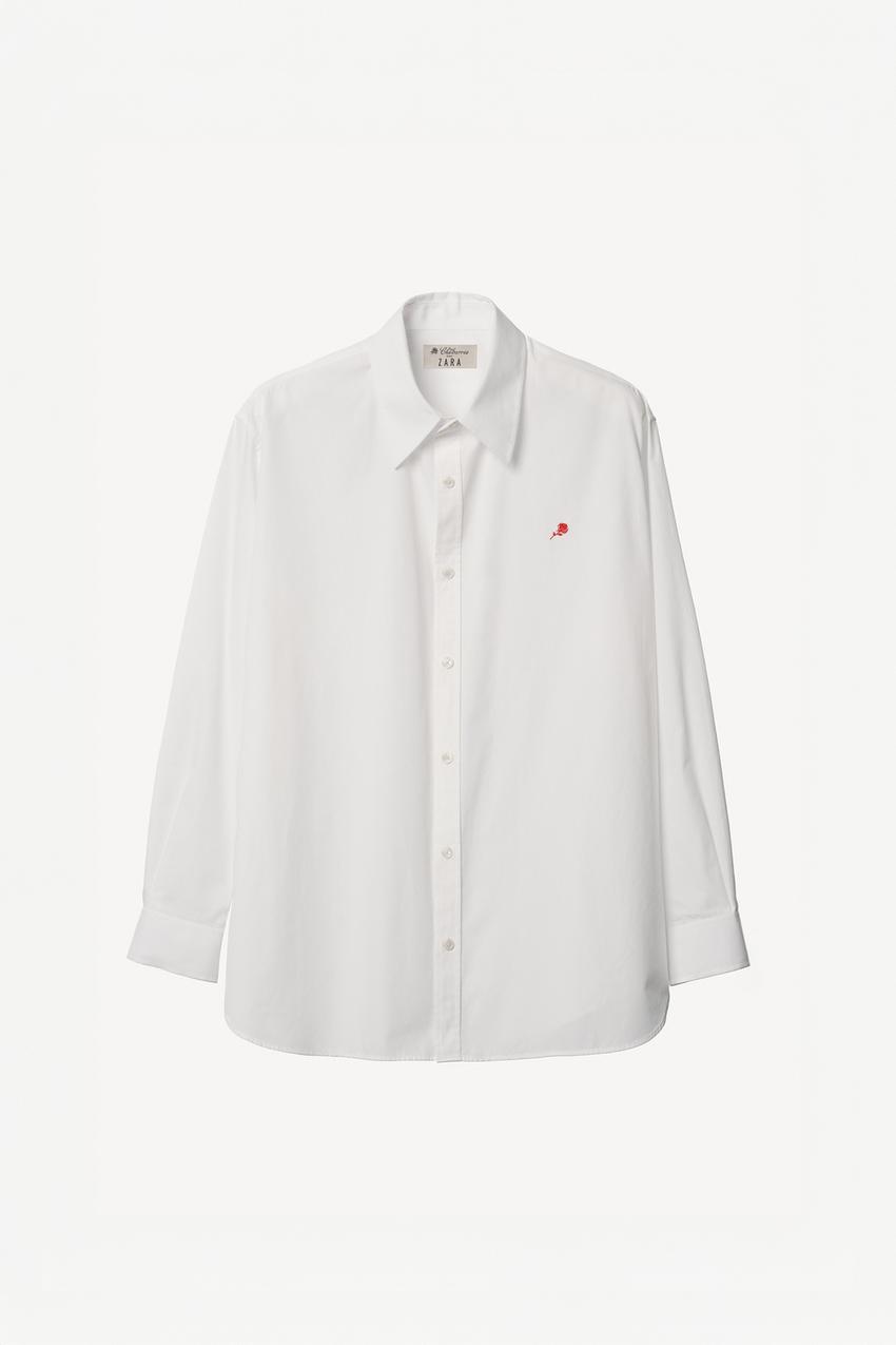 WILLY CHAVARRIA X ZARA リラックスフィットコットンシャツ - ホワイト 