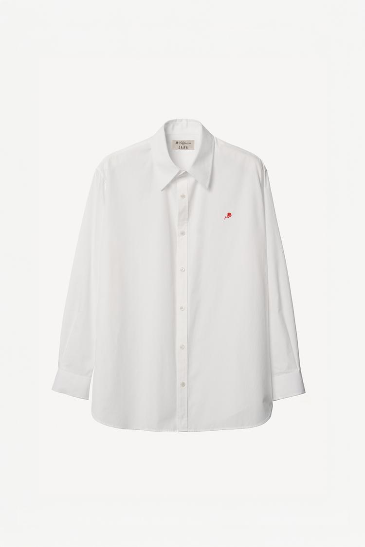 ZARA RELAXED FIT COTTON SHIRT WILLY CHAVARRIA X ZARA