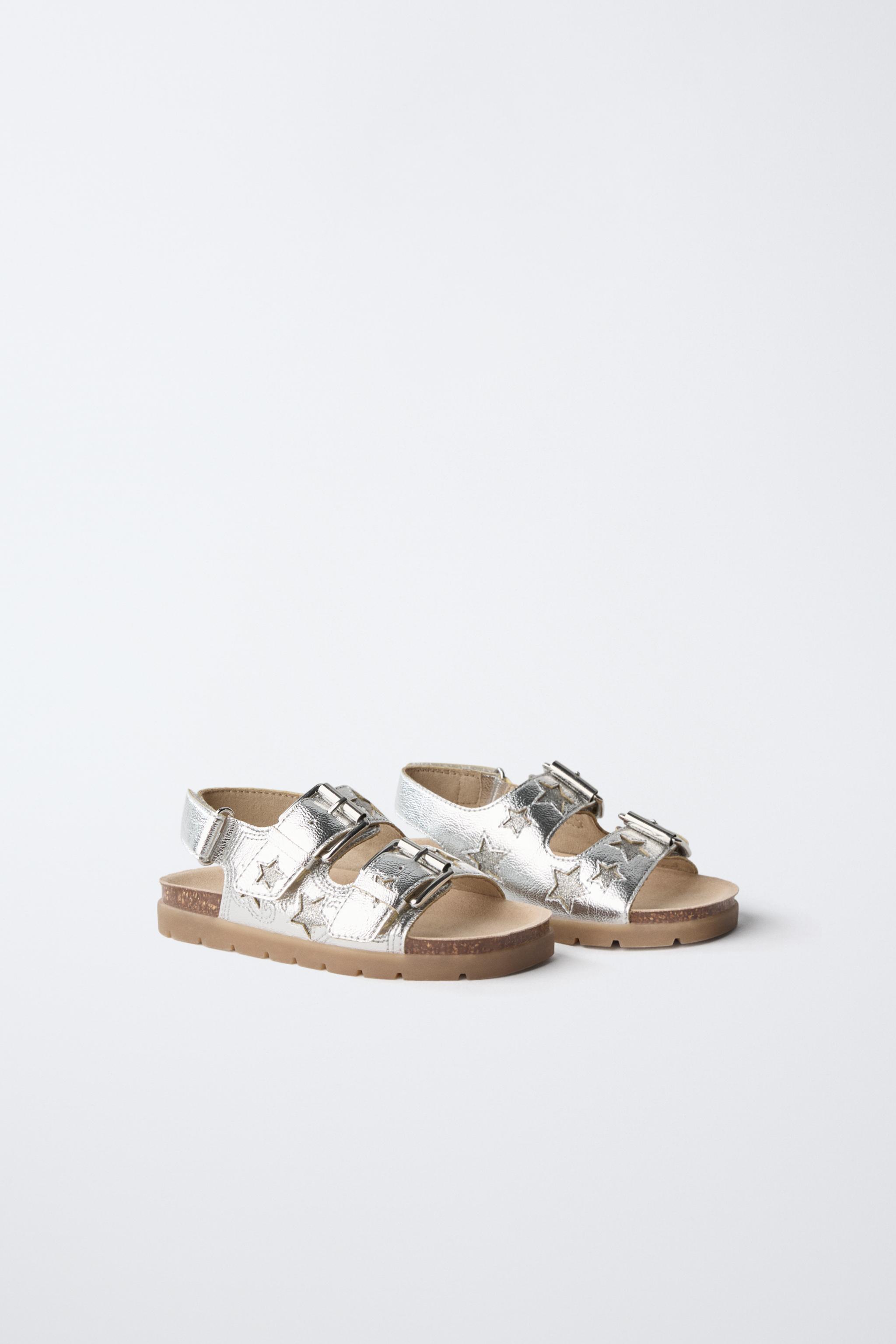METALLIC STAR SANDALS