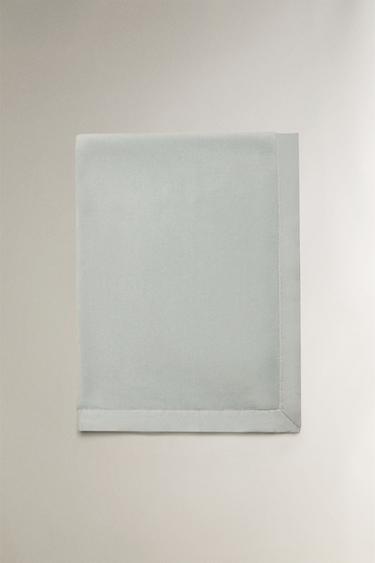 COTTON FLEECE BABY BLANKET - Green by Zara - Image 3