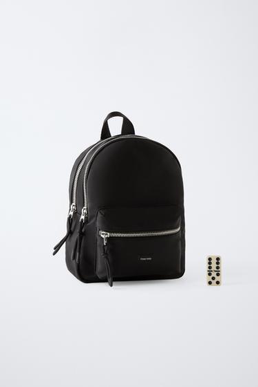 NYLON MINI BACKPACK - Black by Zara - Image 5