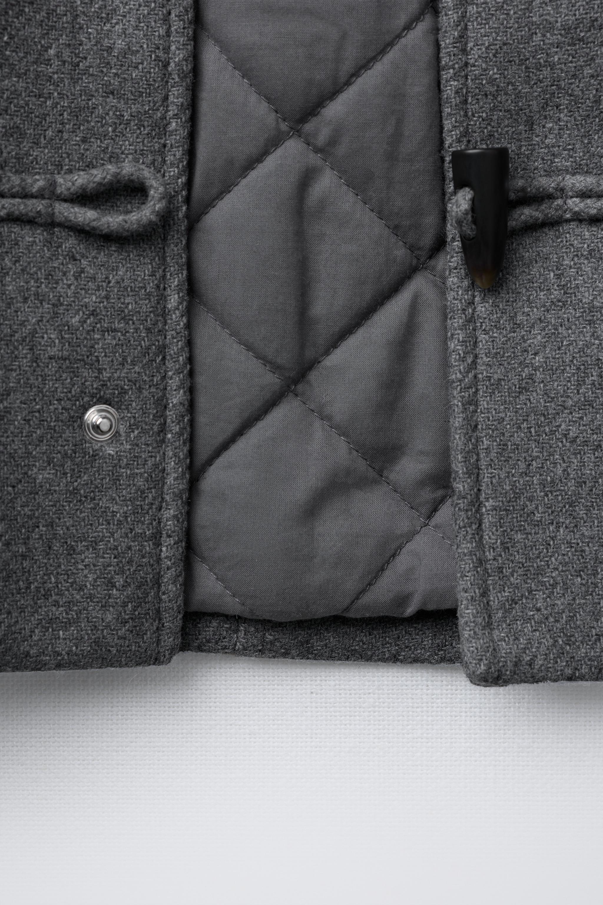 MELANGE COAT WITH WOOL FIREMAN CLASPS