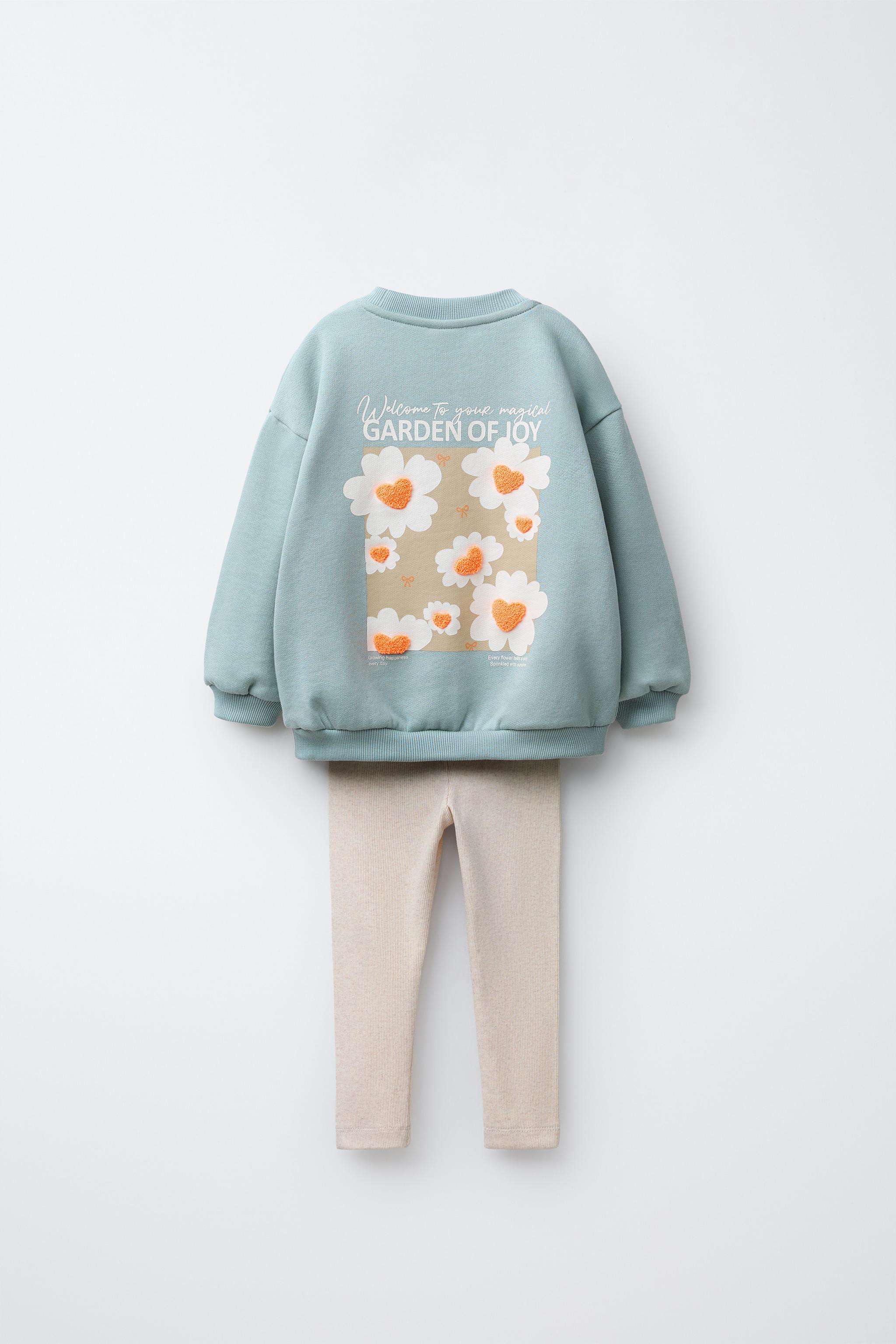 メイ　SAR SWEATSHIRT AND LEGGINGS SET - Blue / Green | ZARA United States