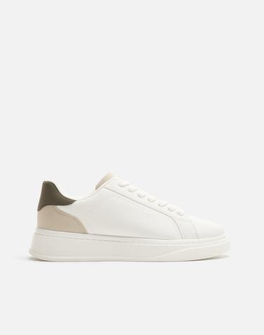 Zara HEEL DETAIL SNEAKERS - Khaki Green