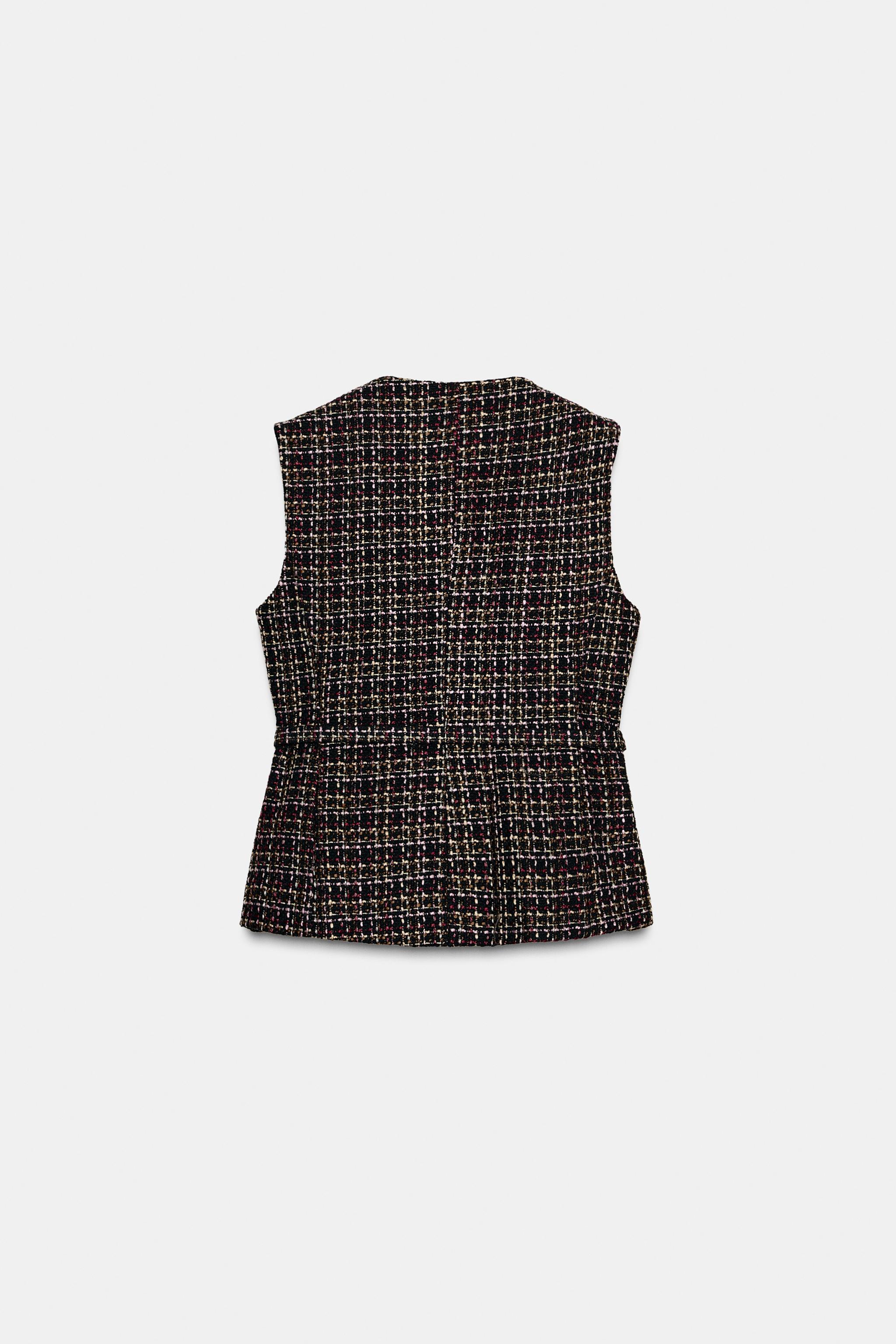 ZARA ベルトテクスチャーベスト ZARA ベルトテクスチャーベスト XS