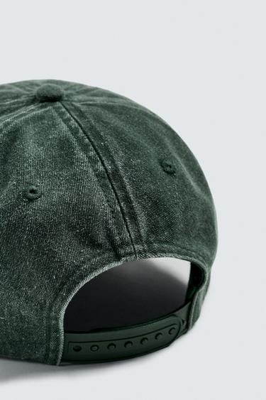 CASQUETTE À PIÈCE LETTRE - Vert de Zara - Image 3