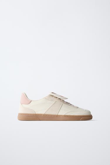 SNEAKERS WITH PATCH FLAP - White by Zara - Image 0