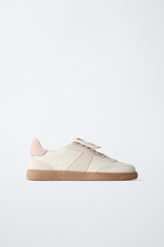 BAMBA SOLAPA PARCHES - Blanco de Zara - Imagen 0