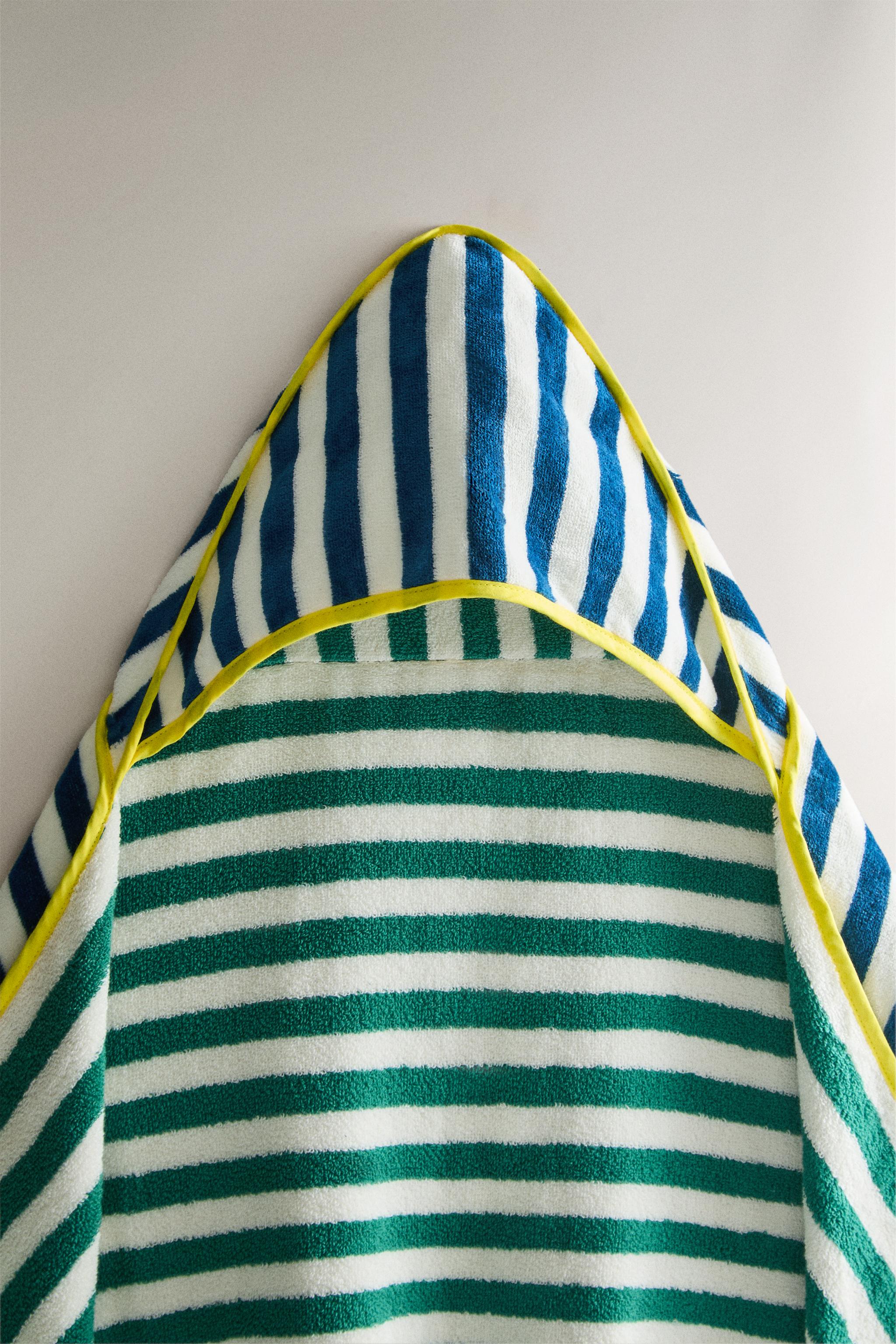 ZARA ベビー キッズ 新品 ポンチョバスタオル 104/110 ブルーイ水着