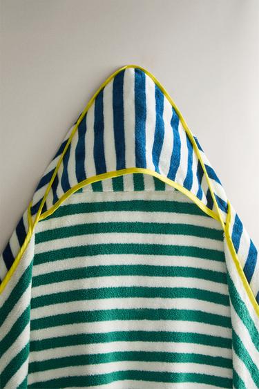 SERVIETTE DE BAIN À CAPUCHE BÉBÉ X THE ANIMALS OBSERVATORY - Bleu de Zara - Image 0