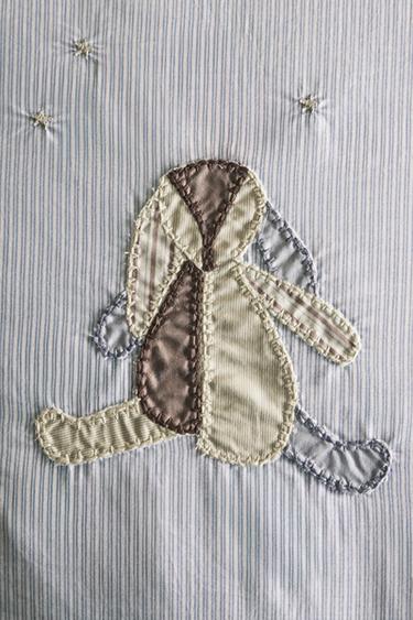 HOUSSE DE COUETTE ENFANT COTON LAPIN - Bleu de Zara - Image 6